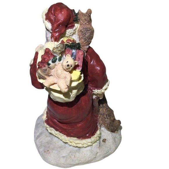 1992 Santa’s Journey HandCrafted 4” Figurine Cat Presents Walking Christmas VTG - Picture 5 of 7